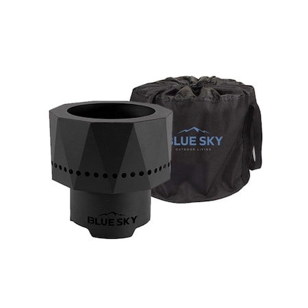 Propation Pike Ultra Portable Steel Smokeless Fire Pit with Carrying Bag, Firewood & Wood Pellet Burning PR3635418